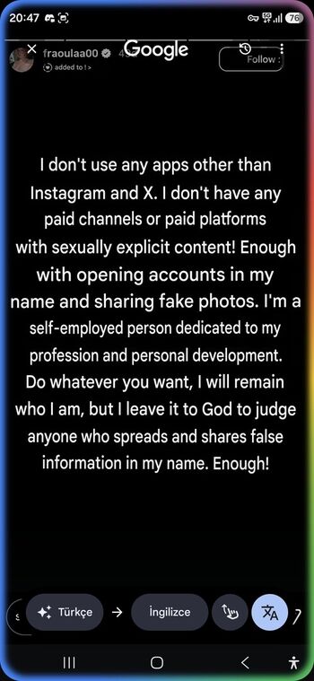 Fraaoula leaked private photo uncensored HD quality